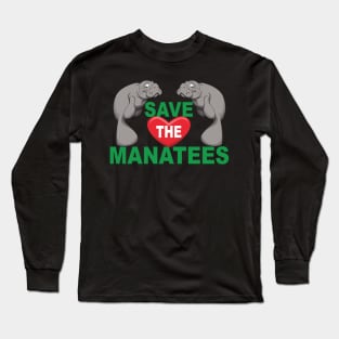 Save the Manatees Long Sleeve T-Shirt